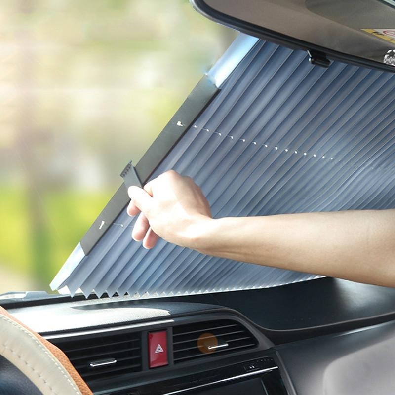 Parasolar auto retractabil 80cm