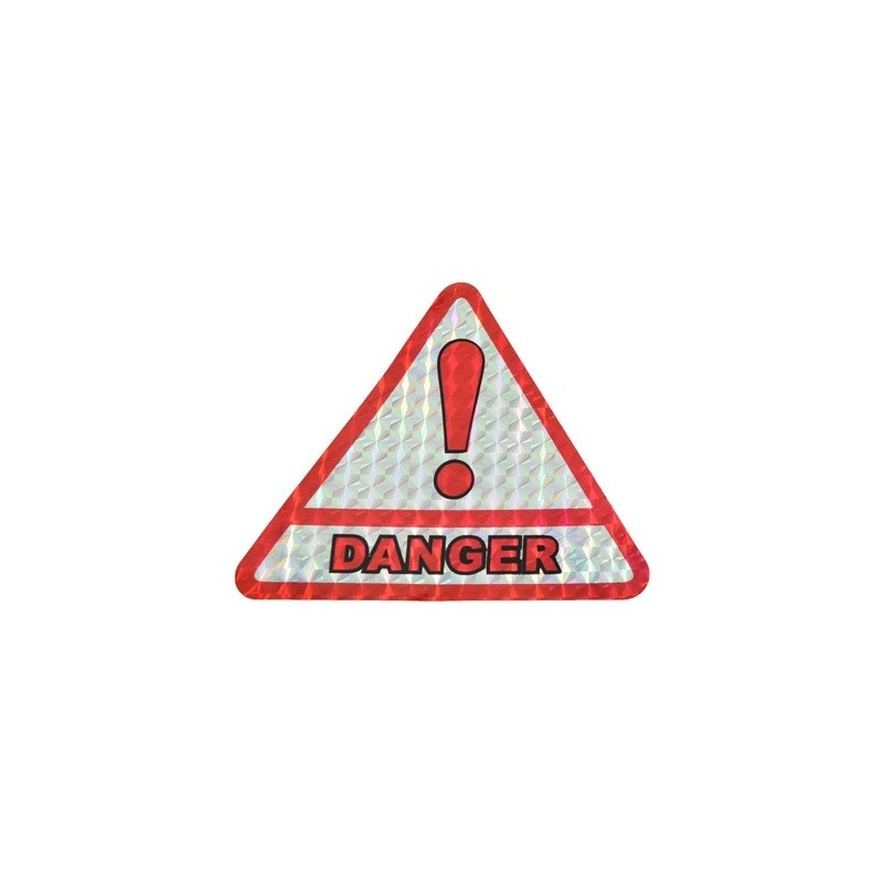 Abtibild reflectorizant  triunghi DANGER mare