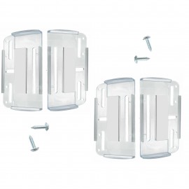 Set suporti numar inmatriculare slim transparenti