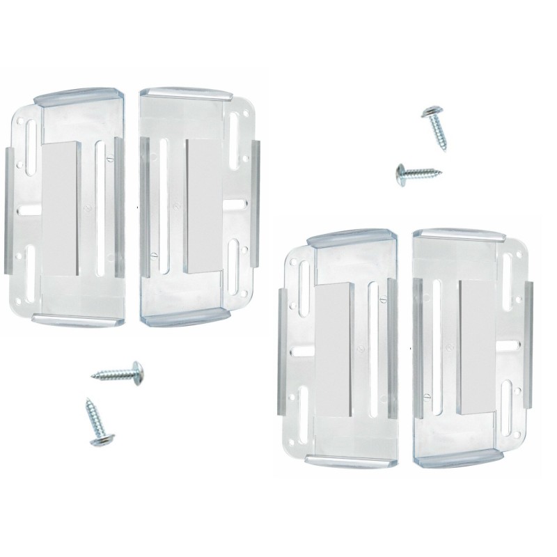 Set suporti numar inmatriculare slim transparenti