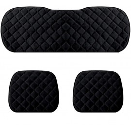 Set huse scaun pentru sezut fata si spate NEGRE