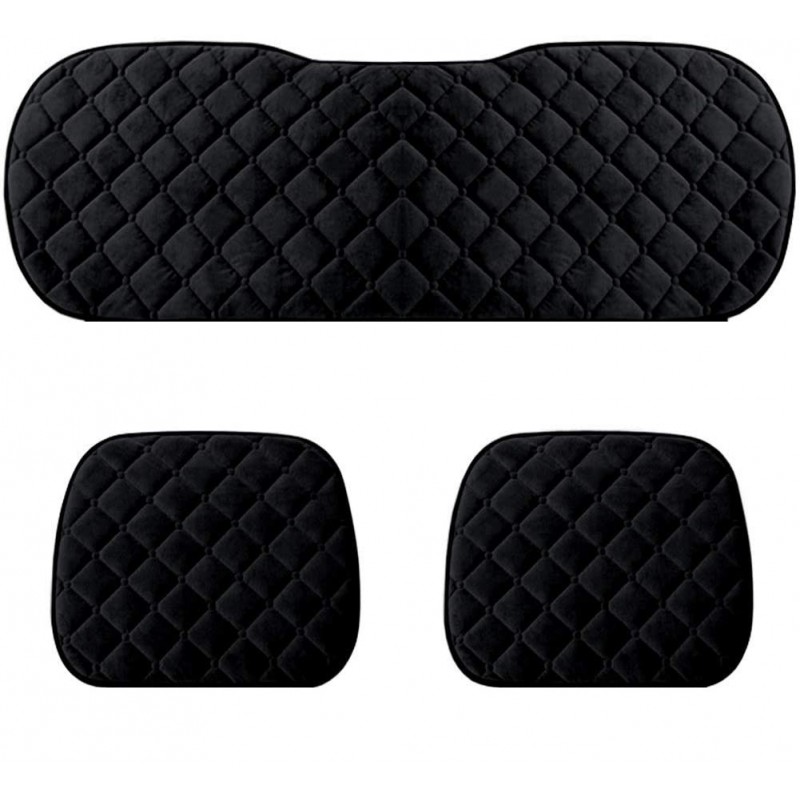 Set huse scaun pentru sezut fata si spate NEGRE