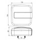 Lampa stop patrata led smd 12 V