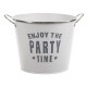 Recipient metalic racire sticle de vin "Enjoy the Party"