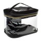 Portfard cu maner negru transparent