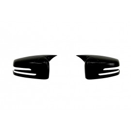Capace oglinda tip Batman negru lucios Mercedes Cla W117 2013-2018