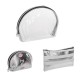 Set 3 piese portfard transparent argintiu