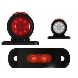 Lampa gabarit laterala led neon alb / rosu 12-24V