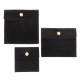 Set 3 huse negre catifelate pentru organizat bijuteriile