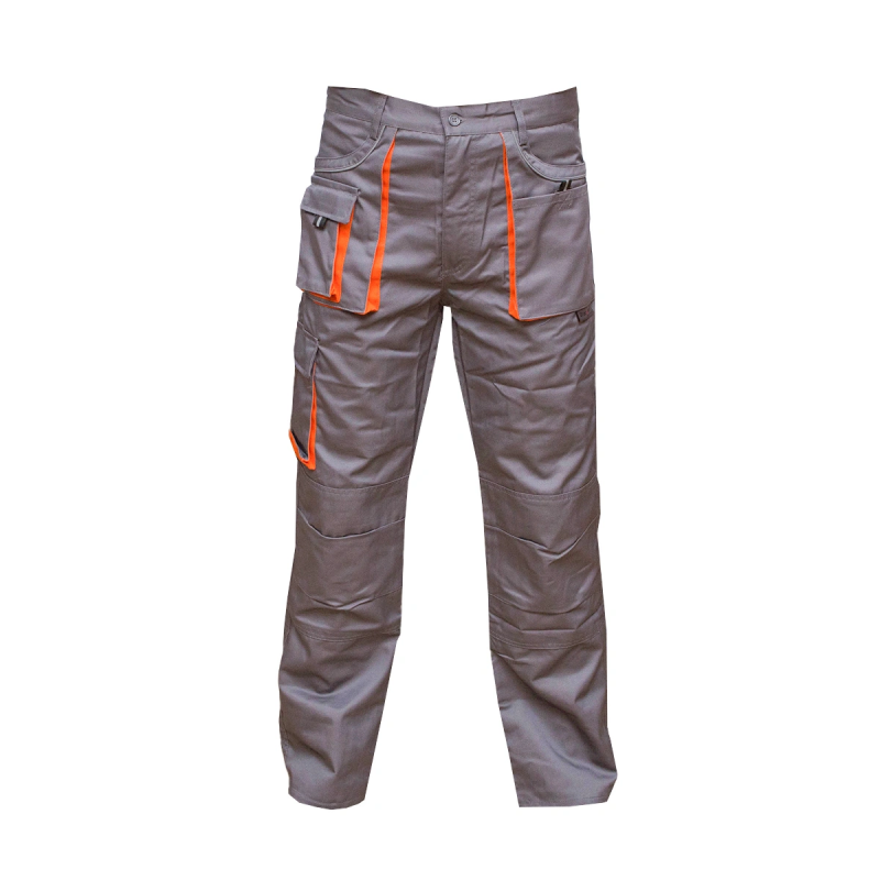 Pantaloni de lucru Breckner Germany marimea 50 gri cu portocaliu Pantaloni de lucru Breckner Germany marimea 50 gri cu portocaliu
