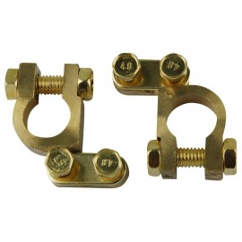 Set borne baterie bronz