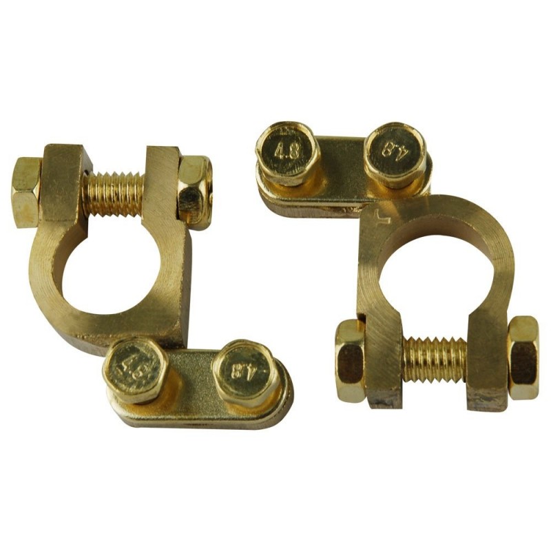 Set borne baterie bronz