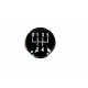 Capac schimbator viteza crom compatibil VW Golf 4 cu 5 viteze