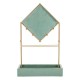 Organizator bijuterii verde menta cu auriu