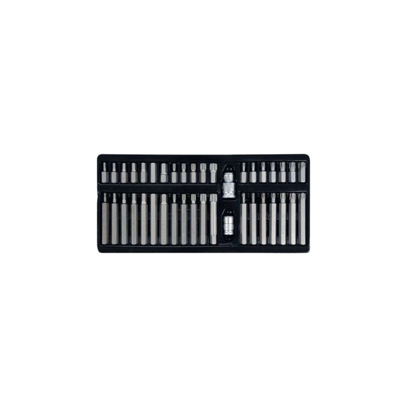 Set 40 biti fabricati din otel S2 hex, spline, torx