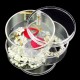 Suport organizator rotativ transparent pentru cosmetice