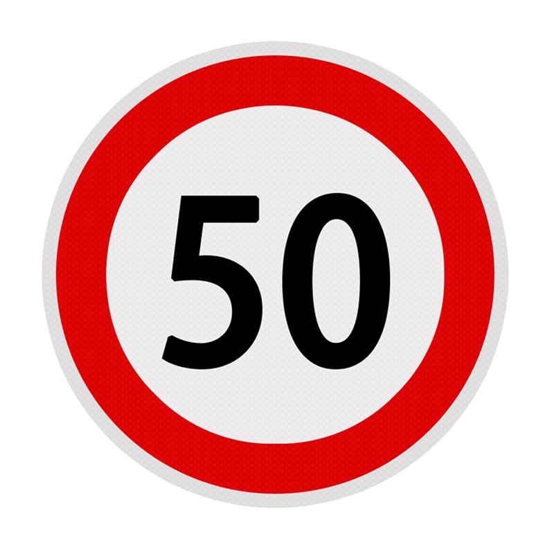 Autocolant limita viteza 50