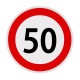 Autocolant limita viteza 50