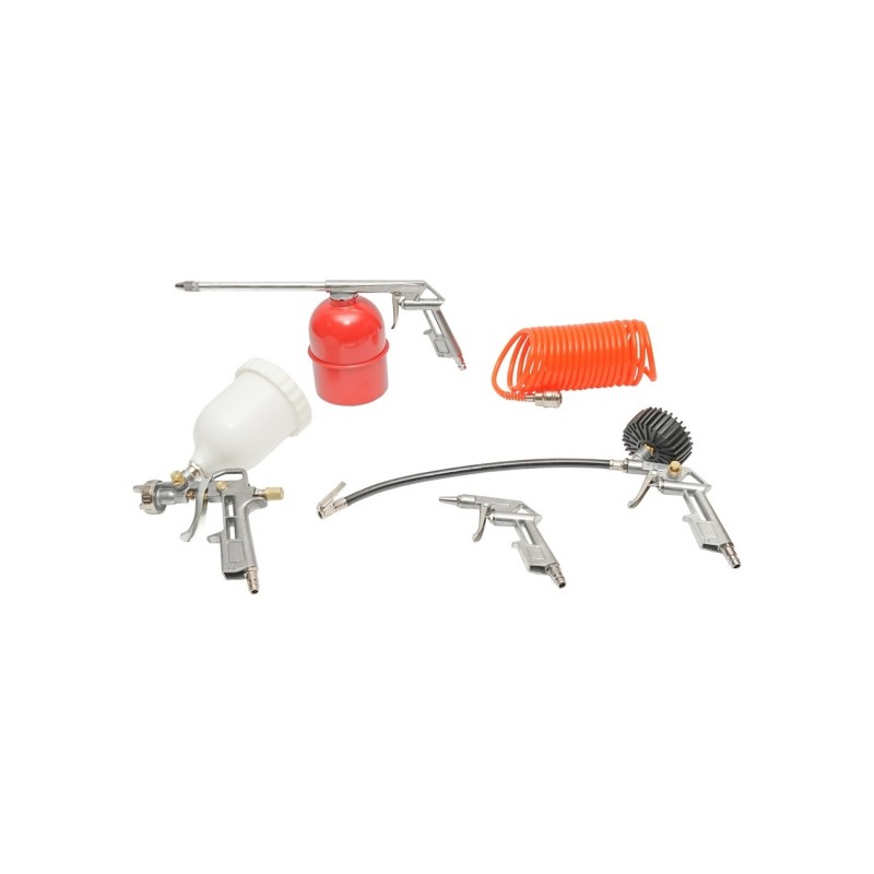 Set 5 piese aer comprimat vopsit, suflat, umflat
