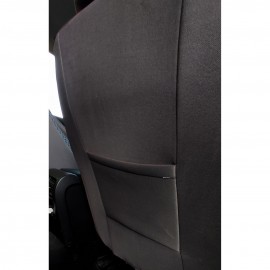 Set huse scaune auto DeluxeBoss negru cu rosu