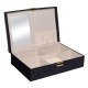 Cutie neagra catifelata pentru organizarea bijuteriilor Diamond