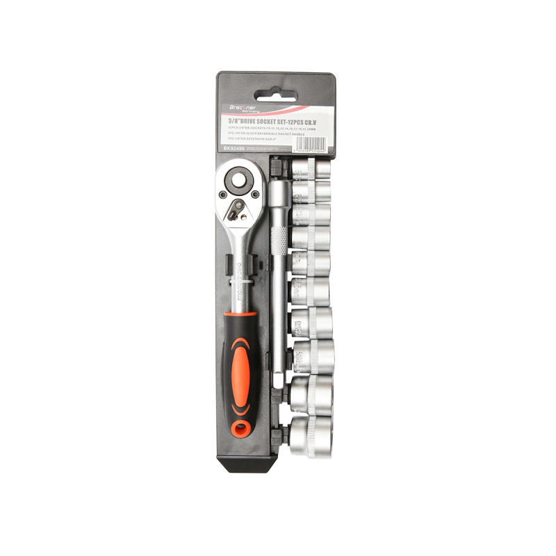 Set chei tubulare 12 piese cu clichet 3/8