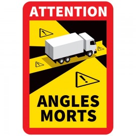 Set 6 autocolante indicatoare unghi mort camion