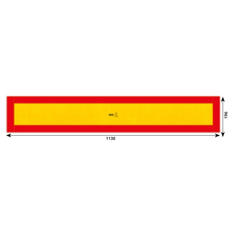 Autocolant reflectorizant galben/ rosu 1130X196 mm Hico
