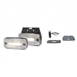 Lampa gabarit led 12V-24V pozitie alb Was