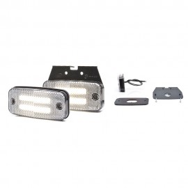 Lampa gabarit led 1140 12V-24V pozitie alb Was