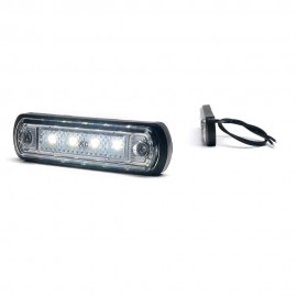 Lampa gabarit led 1340 12V-24V pozitie alb Was