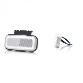 Lampa gabarit led 1404 12V-24V pozitie alb Was