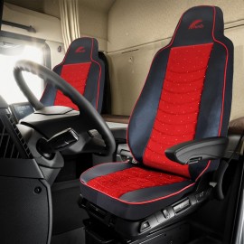 Set huse scaun Man Tgx Euro 6 eco rosu