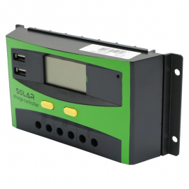 Regulator tensiune pentru panou solar 20A 12V/24V 2X port USB