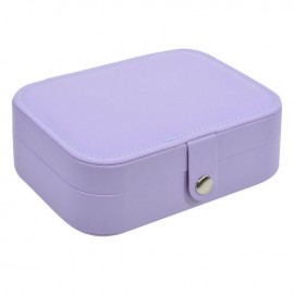 Cutie pentru bijuterii lila cu buton