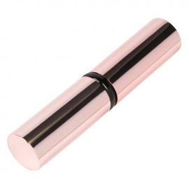 Pensula roz aurie cu husa pentru pudra 12cm