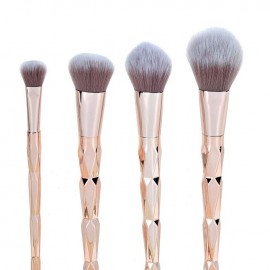 Set 4 pensule de machiaj roz aurii
