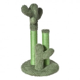 Suport cactus verde cu jucarie suspendata de ascutit gheare