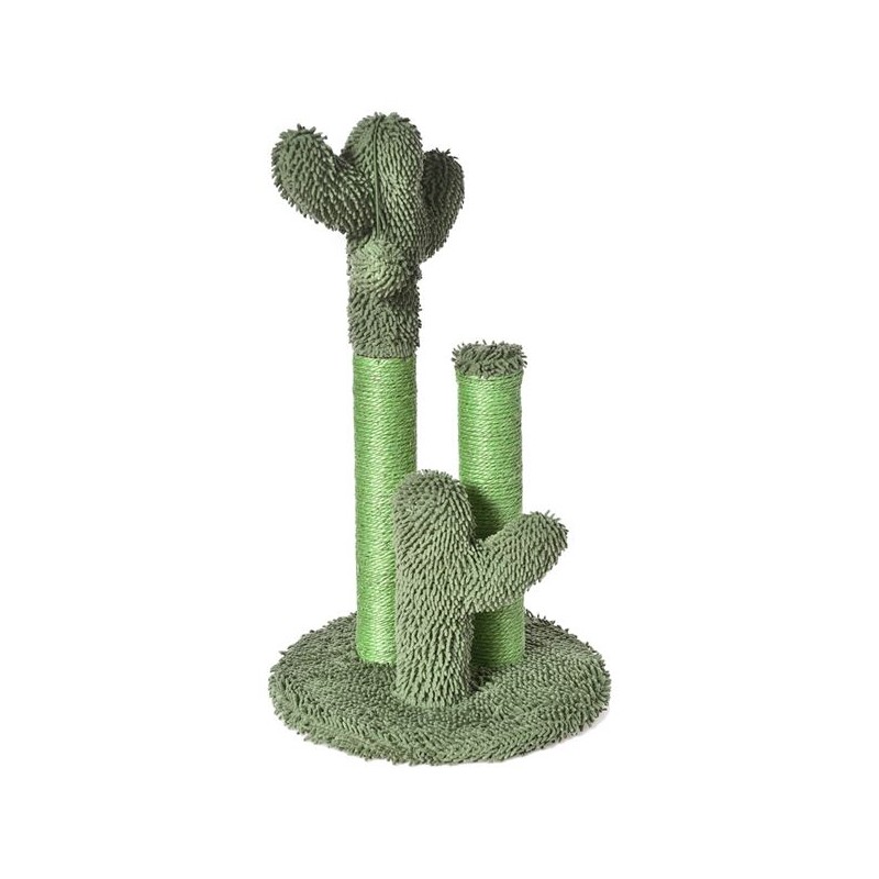 Suport cactus verde cu jucarie suspendata de ascutit gheare Suport cactus verde cu jucarie suspendata de ascutit gheare
