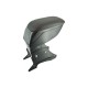 Cotiera auto universala cu reglaj neagra cu cusatura rosie