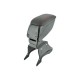 Cotiera auto universala cu reglaj neagra cu cusatura rosie