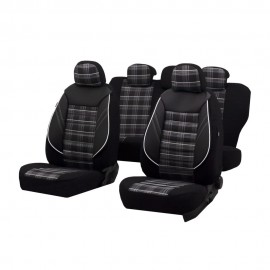 Set huse scaun sport negru-gri