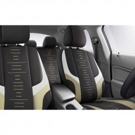 Set huse scaune auto Panda Kiev negru - bej