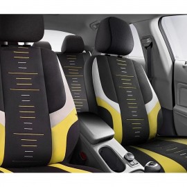 Set huse scaune auto Panda Kiev negru cu galben