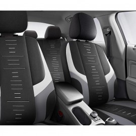 Set huse scaune auto Panda Kiev negru cu gri