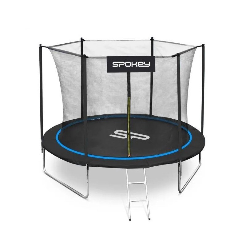 Trambulina copii Spokey Jumper, structura metal, cu sistem de protectie, D 244 cm