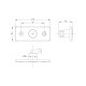 Lampa gabarit alba Fristom 110×45 LED 12-36V