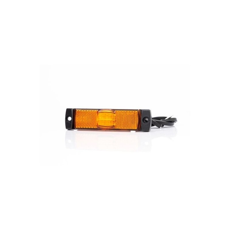 Lampa gabarit galbena Fristom 100×32 LED cu suport urechi 12-36V
