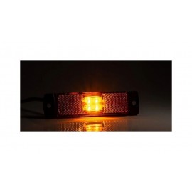 Lampa gabarit galbena Fristom 100×32 LED cu suport urechi 12-36V