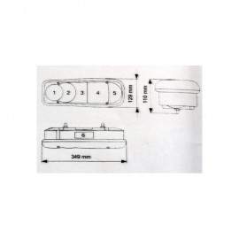 Set 2 lampi stop cu mufa stanga + dreapta YP-152